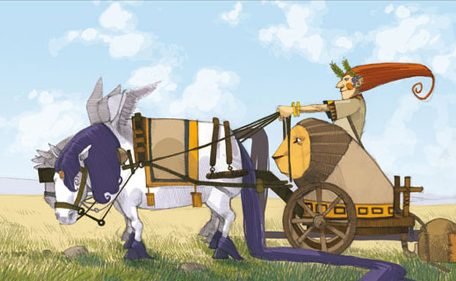 DEI - Studi Personaggi, seconda fase: Bacchus<br>disegni e colori di Emanuele Tenderini<br><i>(c) 2012 Bao Publishing</i>