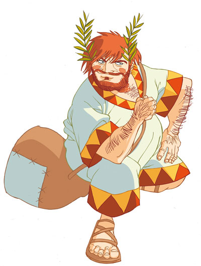 DEI - Studi Personaggi, definitivi: Bacchus<br>disegni e colori di Emanuele Tenderini<br><i>(c) 2012 Bao Publishing</i>