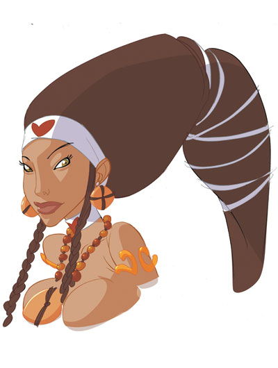 DEI - Studi Personaggi, definitivi: Venere<br>disegni e colori di Emanuele Tenderini<br><i>(c) 2012 Bao Publishing</i>