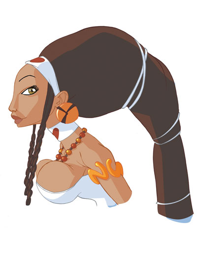 DEI - Studi Personaggi, definitivi: Venere<br>disegni e colori di Emanuele Tenderini<br><i>(c) 2012 Bao Publishing</i>