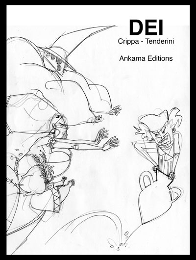 DEI - Studio Cover Numero 1<br>disegni di Emanuele Tenderini<br><i>(c) 2012 Bao Publishing</i>