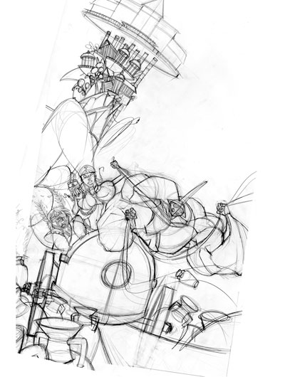 DEI - Matite Cover Numero 1<br>disegni di Emanuele Tenderini<br><i>(c) 2012 Bao Publishing</i>