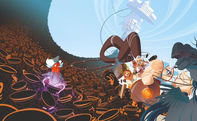 Dei - Cover Numero 1<br>disegni e colori di Emanuele Tenderini<br><i>(c) 2012 Bao Publishing</i>