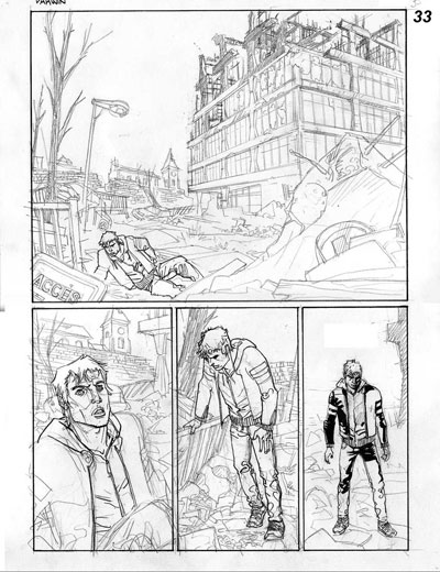 Darwin - Matita Tavola 33<br>disegni di Luigi Piccatto<br><i>(c) 2012 Sergio Bonelli Editore</i>