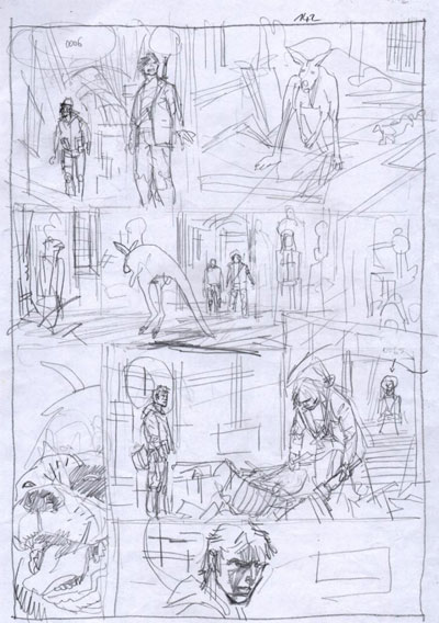 Darwin - Matita Tavola 142<br>disegni di Luigi Piccatto<br><i>(c) 2012 Sergio Bonelli Editore</i>