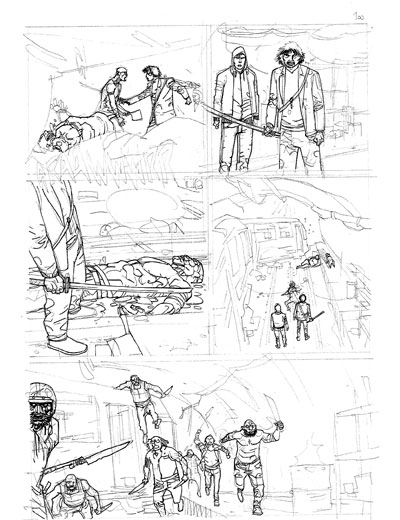 Darwin - Matita Tavola 100<br>disegni di Luigi Piccatto<br><i>(c) 2012 Sergio Bonelli Editore</i>