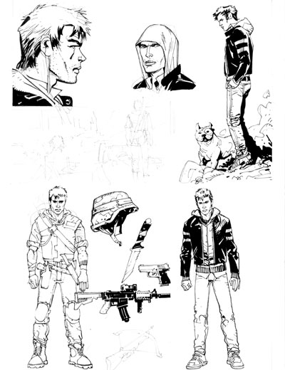 Darwin - Studio Personaggi: Kent<br>disegni di Luigi Piccatto<br><i>(c) 2012 Sergio Bonelli Editore</i>
