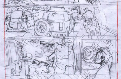 Darwin - Matita Vignetta Tavola 263<br>disegni di Luigi Piccatto<br><i>(c) 2012 Sergio Bonelli Editore</i>