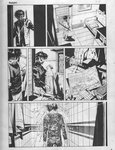 Darwin - Tavola 218<br>disegni di Luigi Piccatto con la collaborazione di Renato Riccio e Matteo Santaniello<br><i>(c) 2012 Sergio Bonelli Editore</i>