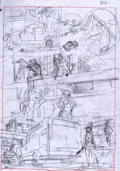 Darwin - Matita Tavola 257<br>disegni di Luigi Piccatto<br><i>(c) 2012 Sergio Bonelli Editore</i>