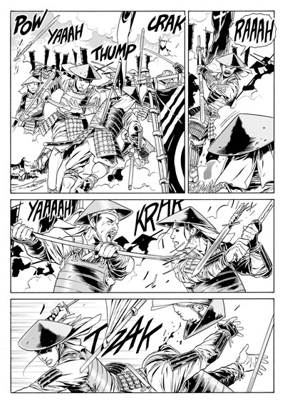 Nel pieno della mischia Nel pieno della mischia<br>disegni di Luca Enoch<br><i>(c) 2012 Sergio Bonelli Editore</i>