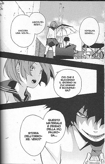 "Ascolteresti una storia?" "Ascolteresti una storia?"<br>Makoto e Yotsuya Senpai<br><i>(c) 2012 GP Publishing</i>