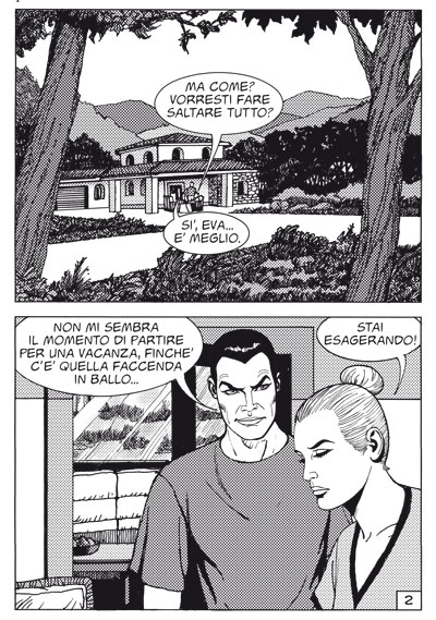 Diabolik Inedito 8-2012: tavola 2<br>disegni di Emanuele Barison<br><i>(c) 2012 Astorina</i>