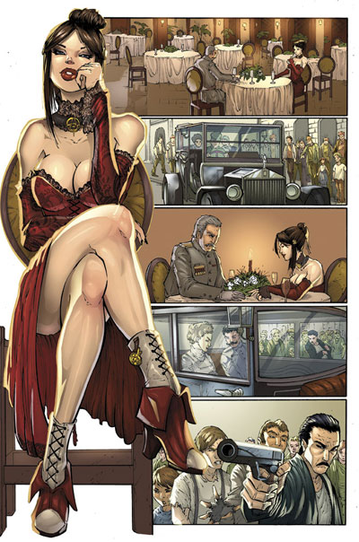 Numero 0 - Tavola 1<br>disegni di Giuseppe Cafaro, chine di Lorenzo Ruggiero, colori di Ruben Curto<br><i>(c) 2012 GG Studio</i>