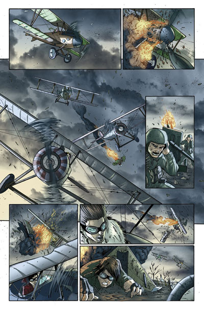 Numero 0 - Tavola 7<br>disegni di Giuseppe Cafaro, chine di Lorenzo Ruggiero, colori di Ruben Curto<br><i>(c) 2012 GG Studio</i>
