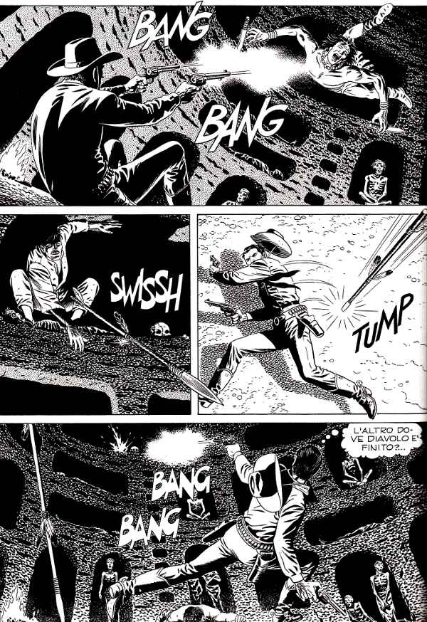 Tex in azione Tex in azione<br>Tex Gigante 27, pag.134, tavola di Fabio Civitelli<br><i>(c) 2012 Sergio Bonelli Editore</i>