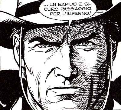 La grinta di Tex Willer<br>Tex 619, pag.72 - Disegno di Ernesto Garcia Seijas<br><i>(c) 2012 Sergio Bonelli Editore</i>