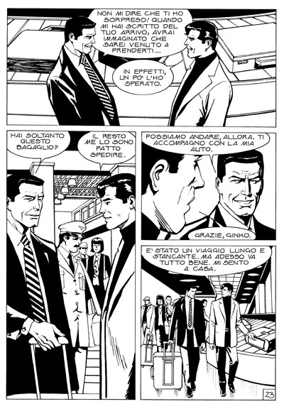 Grande Diabolik II-2012: tavola 23 bianco & nero<br>disegni di Emanuele Barison<br><i>(c) 2012 Astorina</i>