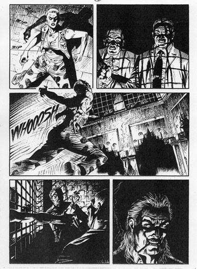 Tavola tratta dal numero 149<br>disegni di Maurizio Dotti<br><i>(c) 2012 Sergio Bonelli Editore</i>