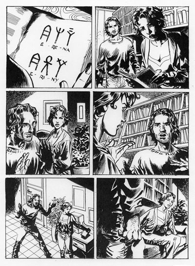 Tavola tratta dal numero 151<br>disegni di Fabio Celoni<br><i>(c) 2012 Sergio Bonelli Editore</i>