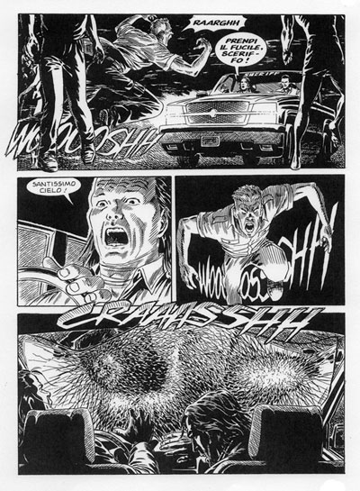 Tavola tratta dal Maxi numero 4 Tavola tratta dal Maxi numero 4<br>disegni di Giuliano Piccininno<br><i>(c) 2012 Sergio Bonelli Editore</i>