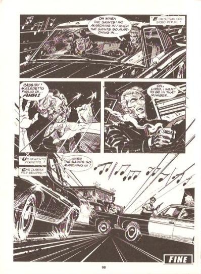 L'ultima corsa di Raymond Cassidy<br>Cassidy n.18, pag.98, tavola di Armitano & Furnò<br><i>(c) 2011 Sergio Bonelli editore</i>