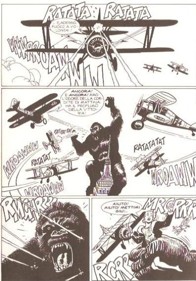 Ecco King Kong<br>Tavola di G. Alessandrini, pag.13<br><i>(c) 2012 Sergio Bonelli editore</i>