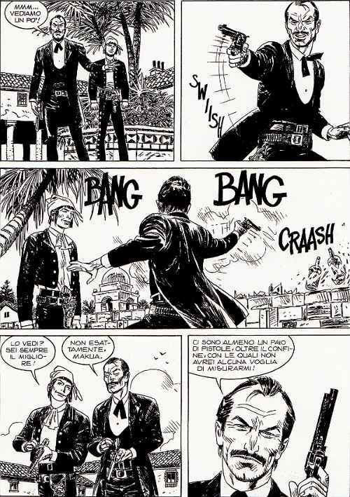 Il maestro e l'allievo Il maestro e l'allievo<br>Tex 622, pag.43 - Tavola di Alfonso Font<br><i>(c) 2012 Sergio Bonelli Editore</i>