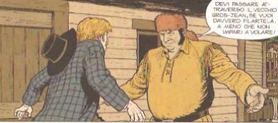 L'arrivo di Gros-Jean L'arrivo di Gros-Jean<br>Vignetta di Ugolino Cossu, pag.8<br><i>(c) 2012 Sergio Bonelli editore</i>