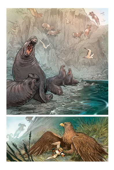 Love numero 2 - Tavola 6<br>disegni e colori di Federico Bertolucci<br><i>(c) 2012 Edizioni BD</i>