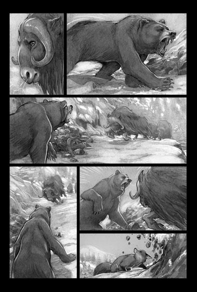 Love numero 2 - Tavola mezzatinta<br>disegni e colori di Federico Bertolucci<br><i>(c) 2012 Edizioni BD</i>