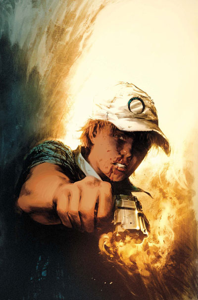 Cover USA #4 Six Guns<br>disegni di Jason "Butch" Guice, colori di Jason Keith<br><i>(c) TM & © 2012 MARVEL Edizione italiana: Panini S.p.A.</i>