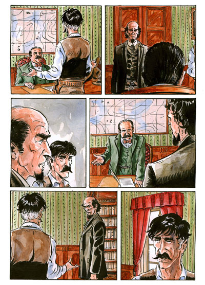 Tavola tratta da Than Dai cartonato numero 6<br>disegni di Francesco Bonanno, colori di Enrico Clerico<br><i>(c) 2012 Salvatore Taormina</i>