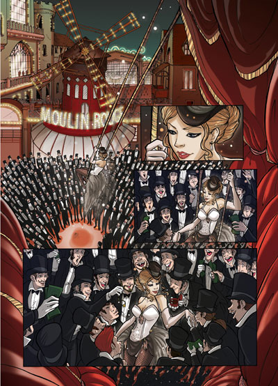 Tavola tratta da Vampire's Tears numero 4<br>disegni di Roberta Pierpaoli, colori Marina Iovine<br><i>(c) 2012 Salvatore Taormina</i>
