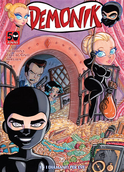 Demonik cartonato numero 1<br>disegni e colori di Elena Mirulla<br><i>(c) 2012 Salvatore Taormina</i>