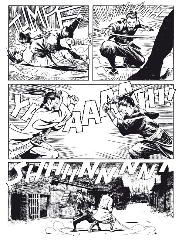 Tavola tratta dal numero 2 Tavola tratta dal numero 2<br>disegni di Andrea Accardi<br><i>(c) 2012 Sergio Bonelli Editore</i>