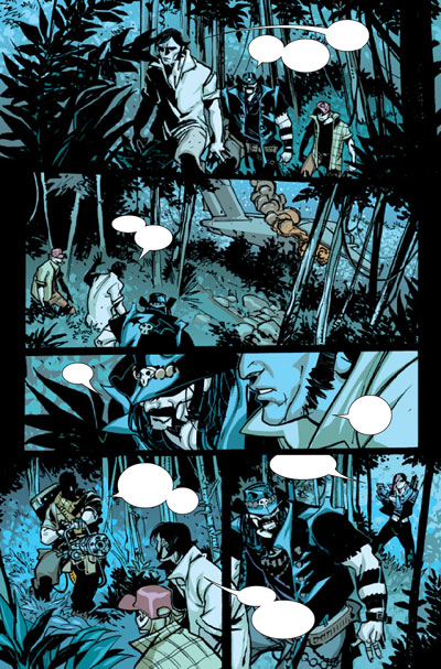 Tavola tratta da Six Guns Tavola tratta da Six Guns<br>disegni di Davide Gianfelice, colori di Dave McCaig<br><i>(c) TM & © 2012 MARVEL Edizione italiana: Panini S.p.A.</i>