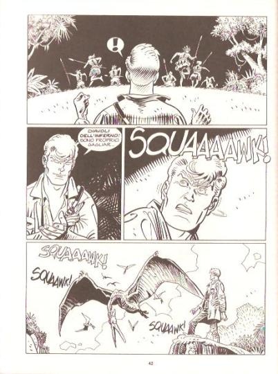 Martin Mystère negli anni '30<br>Tavola di Giancarlo Alessandrini, MM 320, pag.43<br><i>(c) 2012 Sergio Bonelli editore</i>