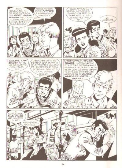 Martin Mystère all'università<br>Tavola di Rodolfo Torti, pag.54<br><i>(c) 2012 Sergio Bonelli editore</i>