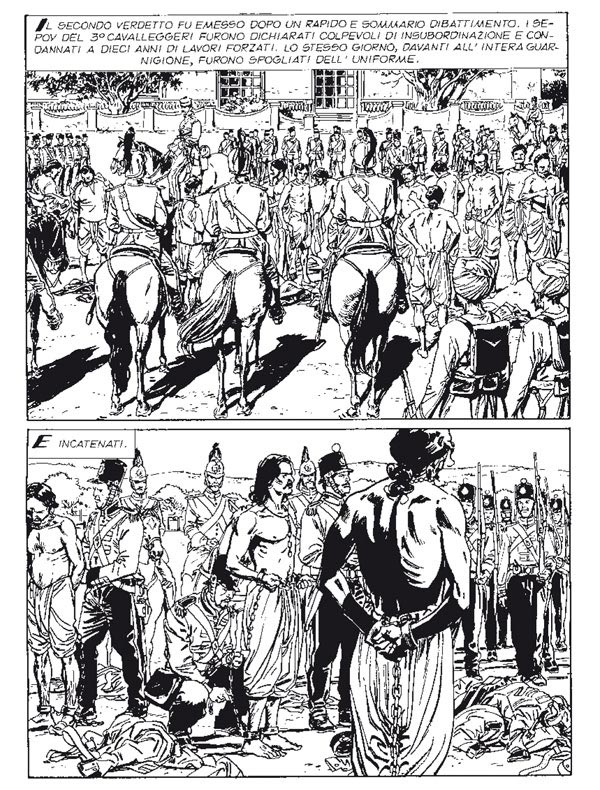 Tavola tratta dal numero 3<br>disegni di Bruno Brindisi<br><i>(c) 2012 Sergio Bonelli Editore</i>