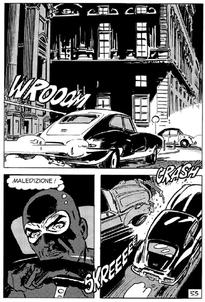 Diabolik Inedito 11-2012: tavola 35<br>disegni di Bruno Brindisi<br><i>(c) 2012 Astorina</i>