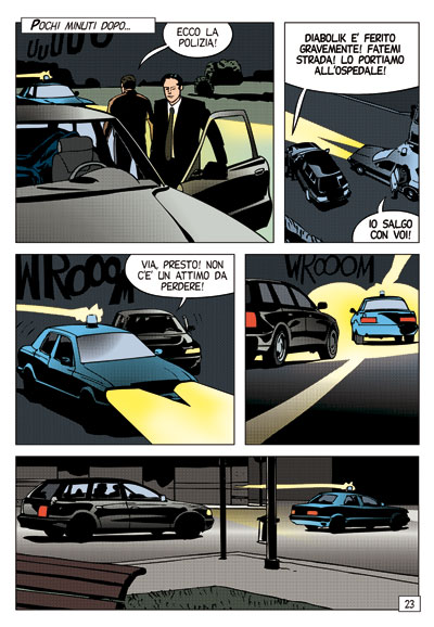 Grande Diabolik III-2012: tavola 23<br>disegni di Sergio e Paolo Zaniboni<br><i>(c) 2012 Astorina</i>