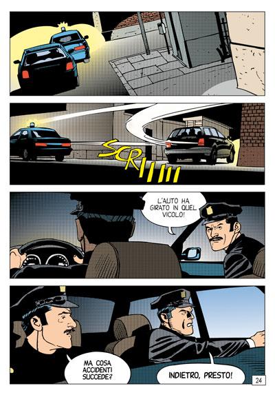 Grande Diabolik III-2012: tavola 24<br>disegni di Sergio e Paolo Zaniboni<br><i>(c) 2012 Astorina</i>