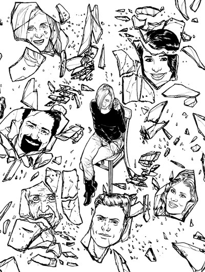 Il mondo di Martina va in frantumi<br>disegni di Walter Trono, Davvero n.1, pag.29<br><i>(c) 2012 Paola Barbato, Edizioni Star Comics</i>