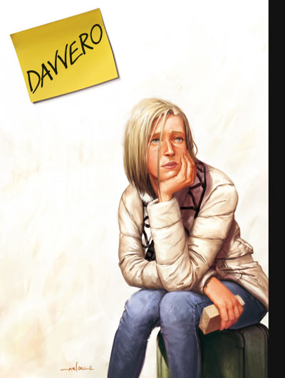 Davvero - Cover Numero 1<br>disegni e colori di Andrea Meloni <br><i>(c) 2012 Paola Barbato & Edizioni Star Comics</i>