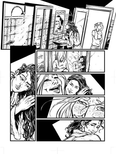 Tavola tratta da Davvero numero 2<br>disegni di Antonio Lucchi<br><i>(c) 2012 Paola Barbato & Edizioni Star Comics</i>