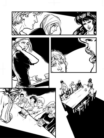 Tavola tratta da Davvero numero 2<br>disegni di Antonio Lucchi<br><i>(c) 2012 Paola Barbato & Edizioni Star Comics</i>