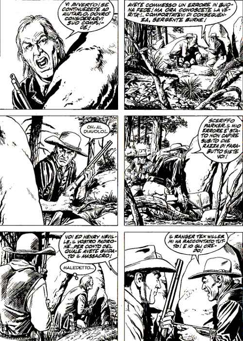Tex, Burke e Parker<br>Tex 623, pag.103 - Tavola di Pasquale del Vecchio<br><i>(c) 2012 Sergio Bonelli Editore</i>
