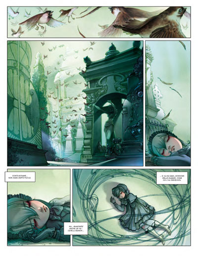 END - Volume 1 - Tavola 7<br>disegni di Barbara Canepa e Anna Merli<br><i>(c) 2012 Bao Publishing</i>