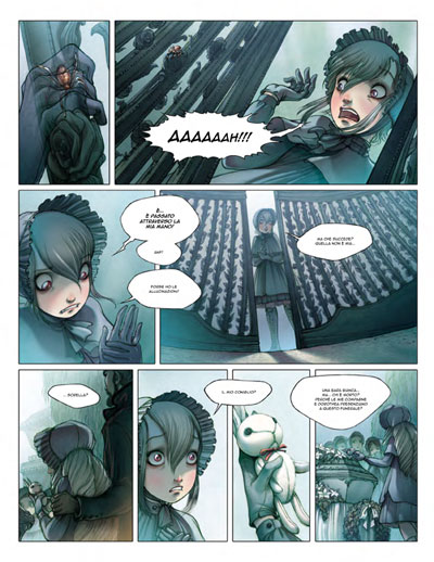 END - Volume 1 - Tavola 5<br>disegni di Barbara Canepa e Anna Merli<br><i>(c) 2012 Bao Publishing</i>